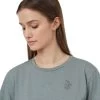 Tentree Women's Wildflower Embroidery T-Shirt (Eucalyptus Heather/Light Urban Green)