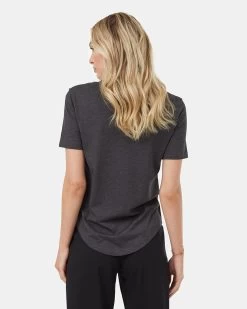 Tentree TreeBlend V-Neck T-Shirt -Tentree Sales Store Back V Neck Short Sleeve T Shirt TCW2456 0451 3