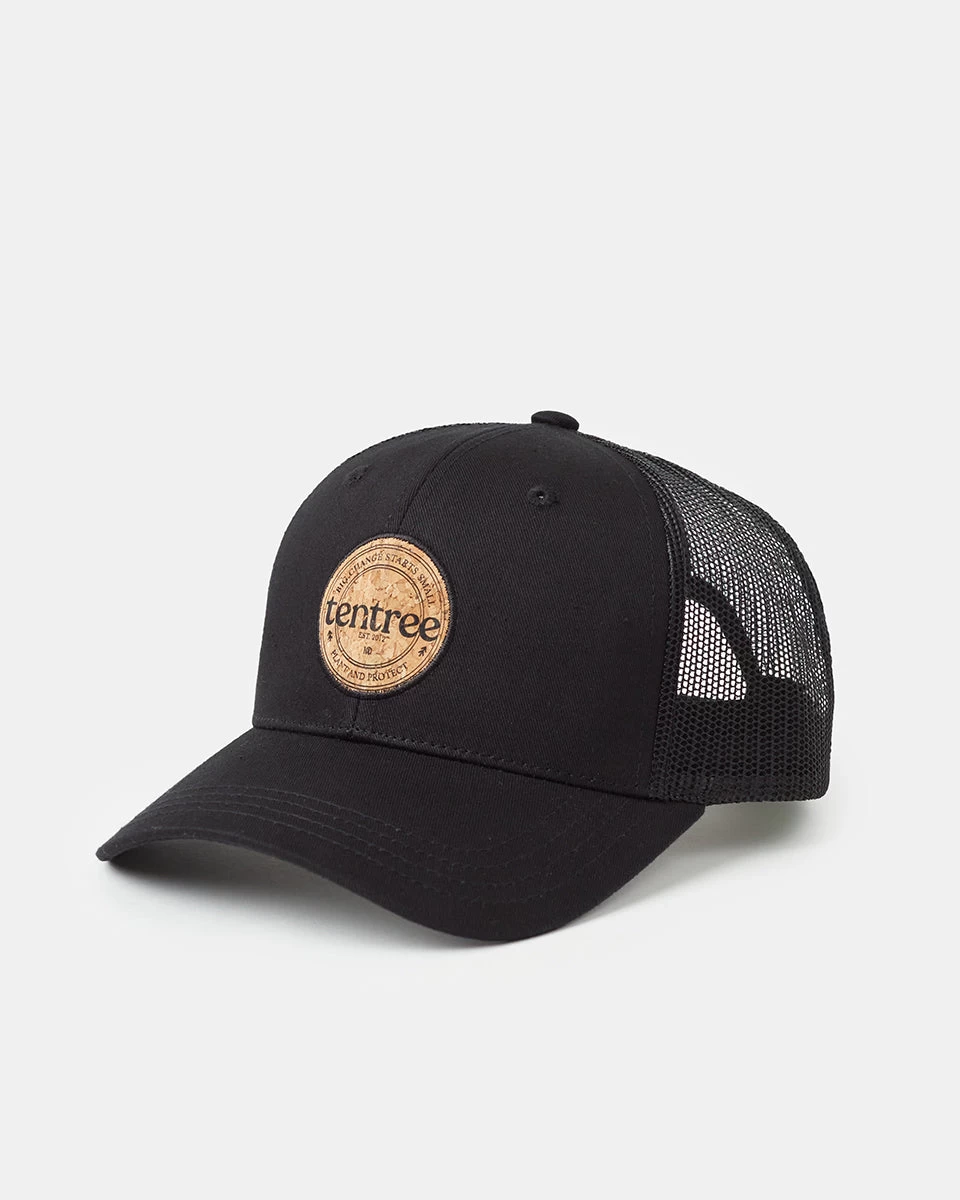 Tentree Cork Patch Twill Elevation Trucker Hat 1 Tentree Cork Patch Twill Elevation Trucker Hat