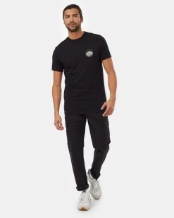 Tentree Graphic Mountain T-Shirt -Tentree Sales Store Black Crew Neck Graphic Shortsleeve T Shirt TCM5494 3006 1