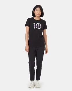 Tentree Horizon Ten Logo -Tentree Sales Store Black Crew Neck Graphic Shortsleeve T Shirt TCW5508 2928 1