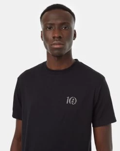 Tentree Recycled Logo T-Shirt -Tentree Sales Store Black Crew Neck Short Sleeve Graphic T Shirt TCM5484 2948 3