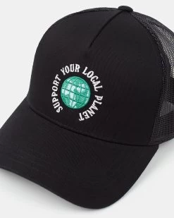 Tentree Plants Ten Trees Altitude Hat -Tentree Sales Store Black Graphic Mesh Baseball hat TAU4600 0164 2