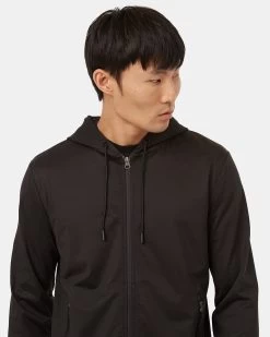 Tentree Active Soft Knit Zip Up -Tentree Sales Store Black Knit Zip Up Hoodie TCM5035 0164 8