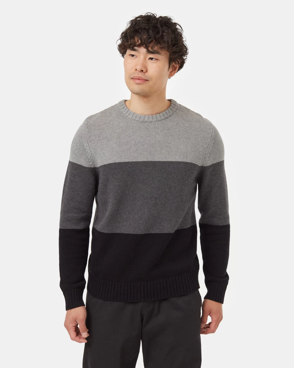 Tentree Highline Blocked Crew Sweater 1 Tentree Highline Blocked Crew Sweater