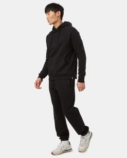 Tentree TreeFleece Rib Insert Sweatpant -Tentree Sales Store Black Mid Rise Full Length Tapered Sweatpant TCM5438 0164 2
