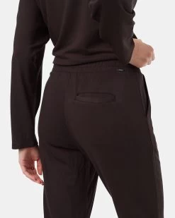 Tentree Soft EcoTerry Taper Sweatpant -Tentree Sales Store Black Mid Rise Full Length Tapered Sweatpants TCW5377 0164 2