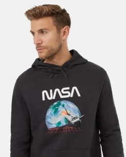 Tentree Space Mission Hoodie -Tentree Sales Store Black Organic Cotton Graphic Hoodie TCM5619 3093 3