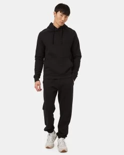 Tentree TreeFleece Rib Hoodie -Tentree Sales Store Black Organic Cotton Raglan Sleeve Hoodie TCM5419 0164 1