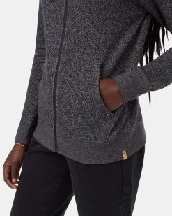 Tentree Burney Zip Hoodie -Tentree Sales Store Black Organic Cotton Zip Up Hoodie TCW2298 0361 4