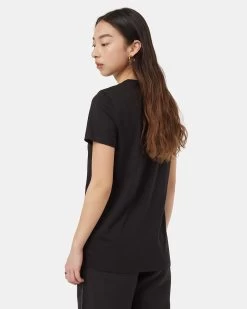 Tentree TreeBlend Classic T-Shirt -Tentree Sales Store Black Recycled Polyester Crew Neck T Shirt TCW2455 0164 3