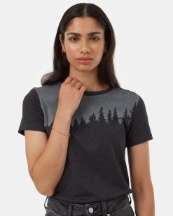 Tentree Juniper T-Shirt -Tentree Sales Store Black Tree Graphic Tee TCW1756 0451 3