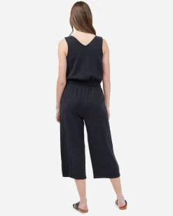 Tentree Blakely Jumpsuit -Tentree Sales Store Black White Womens Lightweight Tencel Jumpsuit TCW1844 0164 1