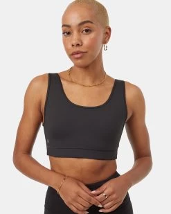 Tentree InMotion Double Scoop Bra -Tentree Sales Store Black Women s Double Scoop Sports Bra TCW4768 0164 3