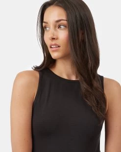 Tentree Modal Daytrip Reversible Dress -Tentree Sales Store Black Women s Eco Friendly Reversible Dress TCW4814 0164 5