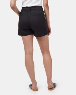 Tentree Twill High Waist Short -Tentree Sales Store Black Women s High Rise Short TCW4296 0164 2