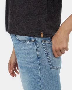 Tentree Hemp Pocket T-Shirt 9 Tentree Hemp Pocket T-Shirt -Tentree Sales Store Black Womens Hemp Crew Neck Top TCW4977 0451 4