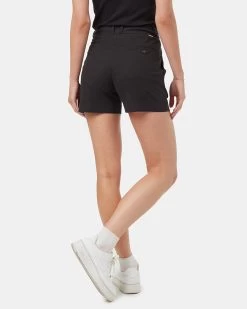 Tentree Pleated High Waisted Shorts -Tentree Sales Store Black Womens Hemp Pleated High Waisted Shorts TCW5133 0164 5