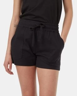 Tentree Hemp Stretch Instow Short 9 Tentree Hemp Stretch Instow Short -Tentree Sales Store Black Womens Hemp Shorts TCW4362 0164 4