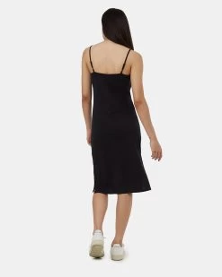 Tentree Treeblend Ambleside Dress -Tentree Sales Store Black Womens Tank Slit Dress TCW5158 0164 2