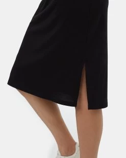 Tentree Treeblend Ambleside Dress -Tentree Sales Store Black Womens Tank Slit Dress TCW5158 0164 5