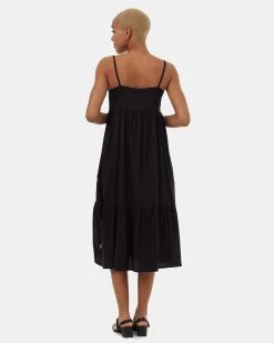 Tentree Tiered Cami Dress -Tentree Sales Store Black Womens Tencel Tiered Cami Dress TCW5295 0164 2