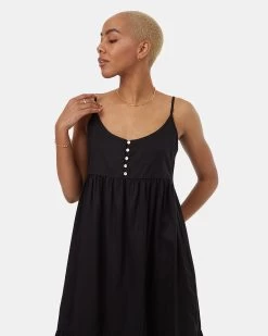 Tentree Tiered Cami Dress -Tentree Sales Store Black Womens Tencel Tiered Cami Dress TCW5295 0164 3