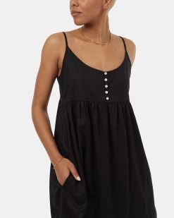 Tentree Tiered Cami Dress -Tentree Sales Store Black Womens Tencel Tiered Cami Dress TCW5295 0164 4