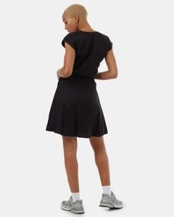 Tentree Woven Wrap Dress -Tentree Sales Store Black Womens Tencel Wrap Dress TCW5294 0164 2