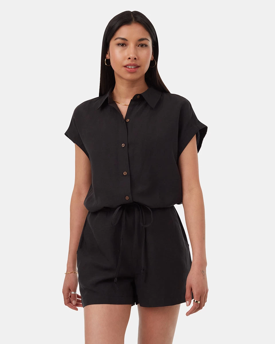Tentree TreeLinen Button Front Romper 2 Tentree TreeLinen Button Front Romper - Image 2