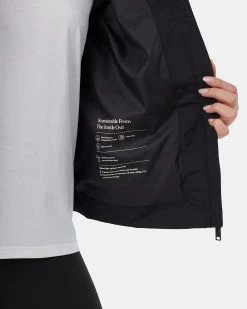 Tentree Nimbus Short Rain Jacket -Tentree Sales Store Black Womens Waterproof Rain Jacket TCW4788 0164 4