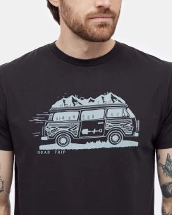 Tentree Road Trip T-Shirt -Tentree Sales Store BlackMen sGraphicShortSleeveTee TCM2856 0164 2