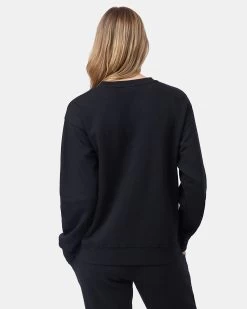 Tentree TreeFleece Crew 11 Tentree TreeFleece Crew -Tentree Sales Store BlackWomen sFleeceLongSleeveSweatshirt TCW2454 01643