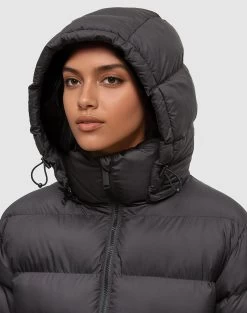 Tentree Cloud Shell Long Puffer -Tentree Sales Store BlackWomen sLongPufferJacket TCW3532 01041 9