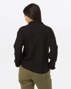 Tentree TreeWaffle Half Zip -Tentree Sales Store BlackWomen sWaffleKnitHalfZipSweatshirtTCW4389 0164 5