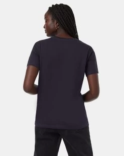 Tentree Forest Map T-Shirt -Tentree Sales Store Blue Crew Neck Short Sleeve Graphic T Shirt TCW5514 2982 2