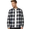 Tentree M Forest Flannel Shirt (Midnight Blue/Pale Oak)