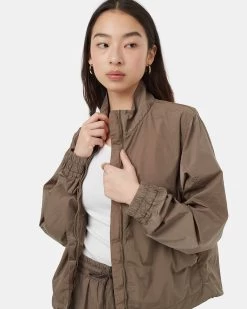Tentree Recycled Nylon Short Jacket 9 Tentree Recycled Nylon Short Jacket -Tentree Sales Store Brown Eco Friendly Nylon Jacket TCW4968 2398 4