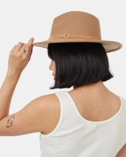 Tentree Festival Hat -Tentree Sales Store Brown Recycled Wool Fedora TAU1403 1419 5