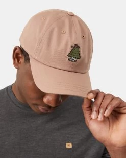 Tentree Plant A Tree Peak Hat -Tentree Sales Store BrownOrganicCottonGraphicDadHat TAU4273 2163 P 1 3