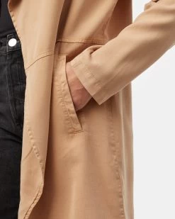 Tentree Echo Lightweight Jacket -Tentree Sales Store BrownWomen sLightweightMidLengthCoat TCW3105 2113 31268 4