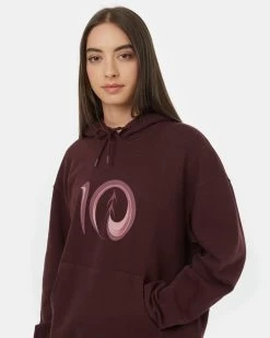 Tentree Artist Series Logo Hoodie -Tentree Sales Store Burgundy Organic Cotton Graphic Hoodie TCW5888 3151 3