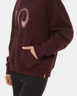 Tentree Artist Series Logo Hoodie -Tentree Sales Store Burgundy Organic Cotton Graphic Hoodie TCW5888 3151 4