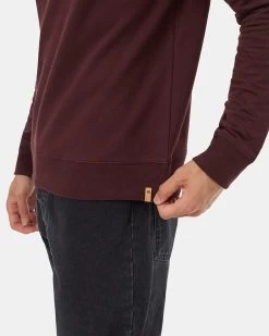 Tentree Quilted Block Hoodie -Tentree Sales Store Burgundy Quilted Graphic Hooded Pullover TCM3765 2013 4