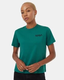 Tentree Starship T-Shirt -Tentree Sales Store Green Crew Neck Graphic Shortsleeve T Shirt TCW5613 3102 3