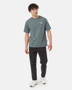 Tentree Regenerative Field T-Shirt -Tentree Sales Store Green Crew Neck Short Sleeve Graphic T Shirt TCM5838 3163 1