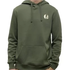 Tentree M Linear Tree Hoodie (Deep Olive/Sunray) -Tentree Sales Store Green Eco Friendly Drawcord Graphic Hoodie TCM5784 5393 2