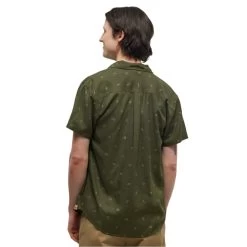 Tentree M Mancos Shirt (Deep Olive/Everyday Adventure/Khaki) -Tentree Sales Store Green Hemp Button Up Shortsleeve Shirt TCM4227 5548 3