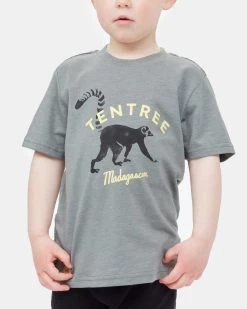Tentree Kids Madagascar Lemur T-Shirt -Tentree Sales Store Green Kids Recycled Polyester Graphic Tee KCU4171 1635 Edit 4