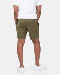Tentree Hemp Stretch Chino Short -Tentree Sales Store Green Men s Hemp Mid Rise Shorts TCM4240 0012 A 1 2
